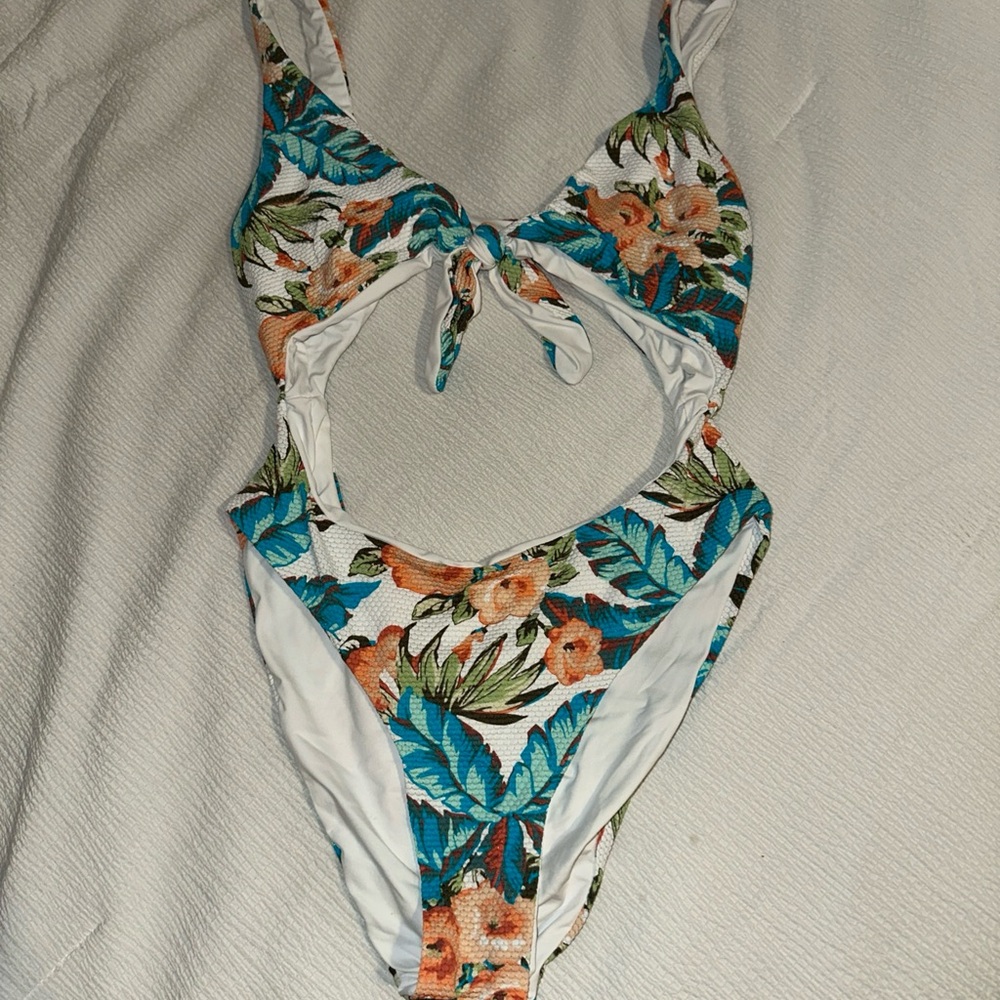 Tropical Floral Kids Swimsuit